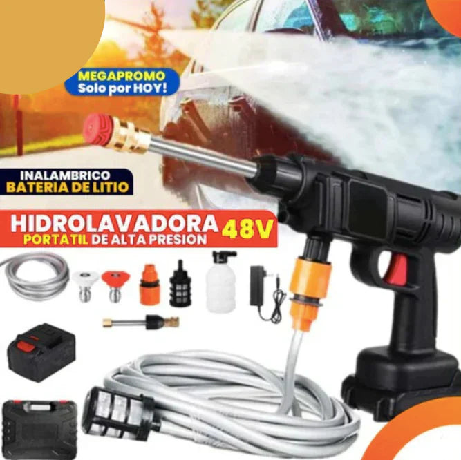 Hidrolavadora Portatil Recargable UltraJet™ + Batería Extra.