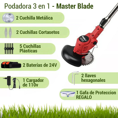 Guadañadora Podadora -  MasterBlade + Batería Extra.